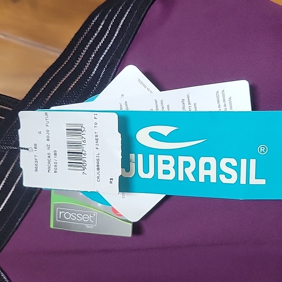 New Cajubrasil Purple and Black Jumpsuit Size Large - Picture 4 of 6